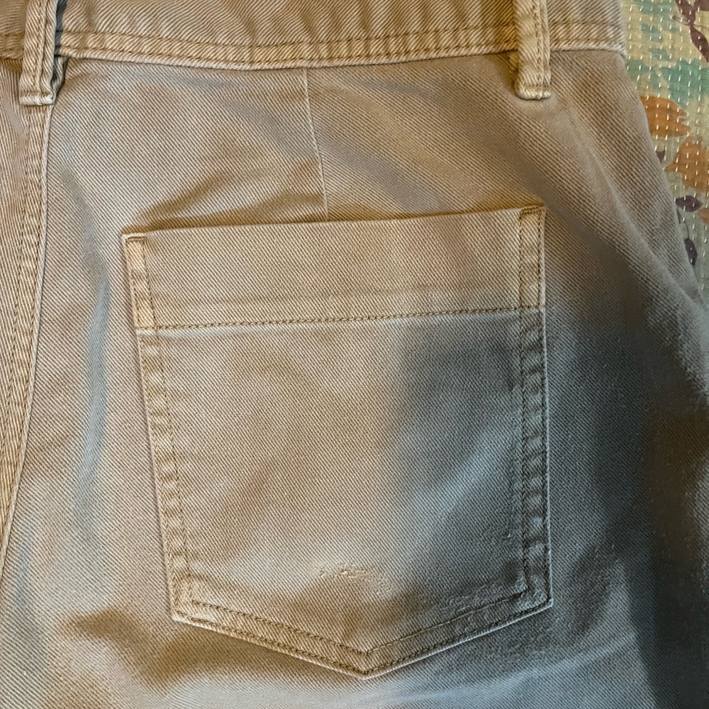 Wide leg cropped khaki pants - Picture 5 of 5